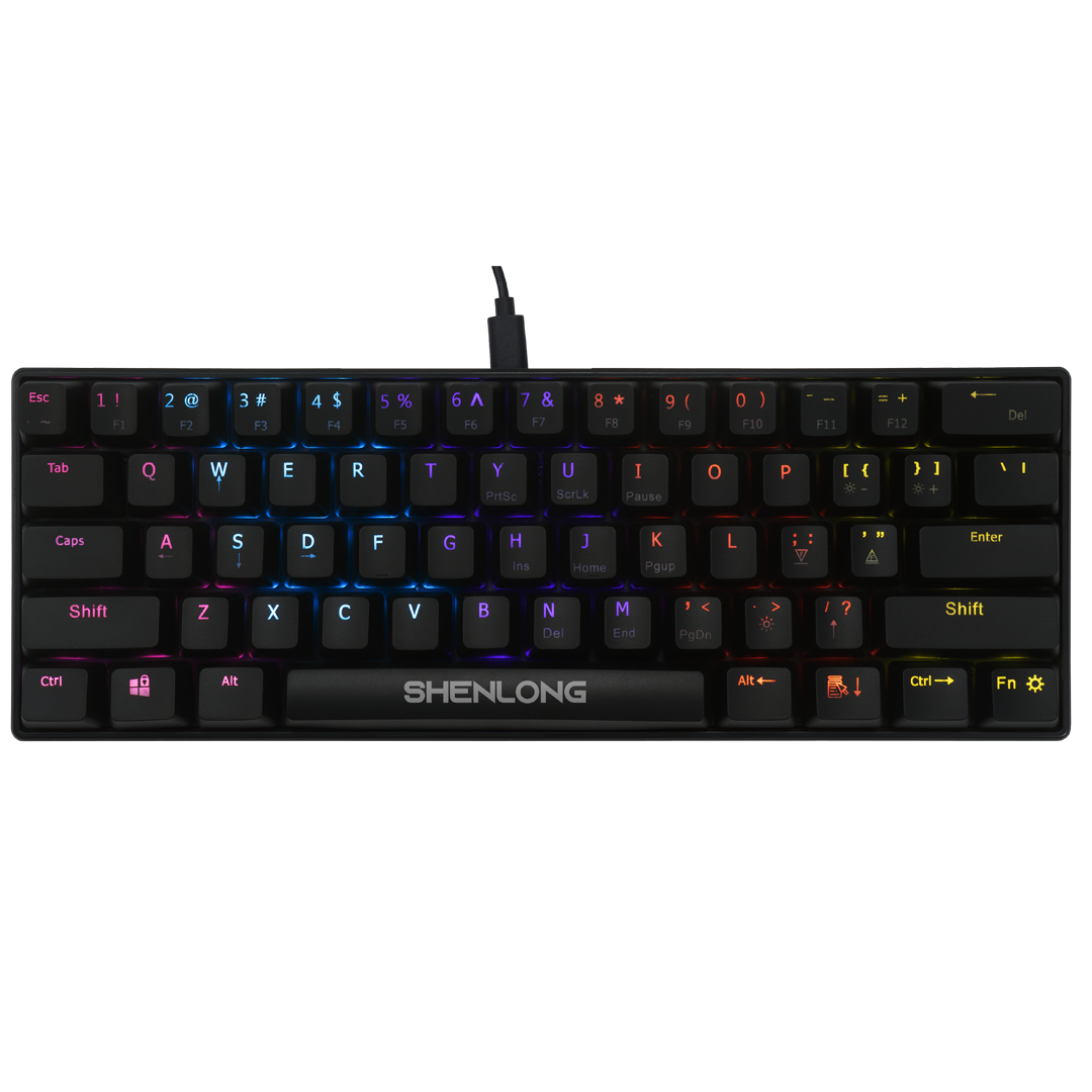 Teclado Mecánico Ultracompacto 60% Shenlong UMK6100SB