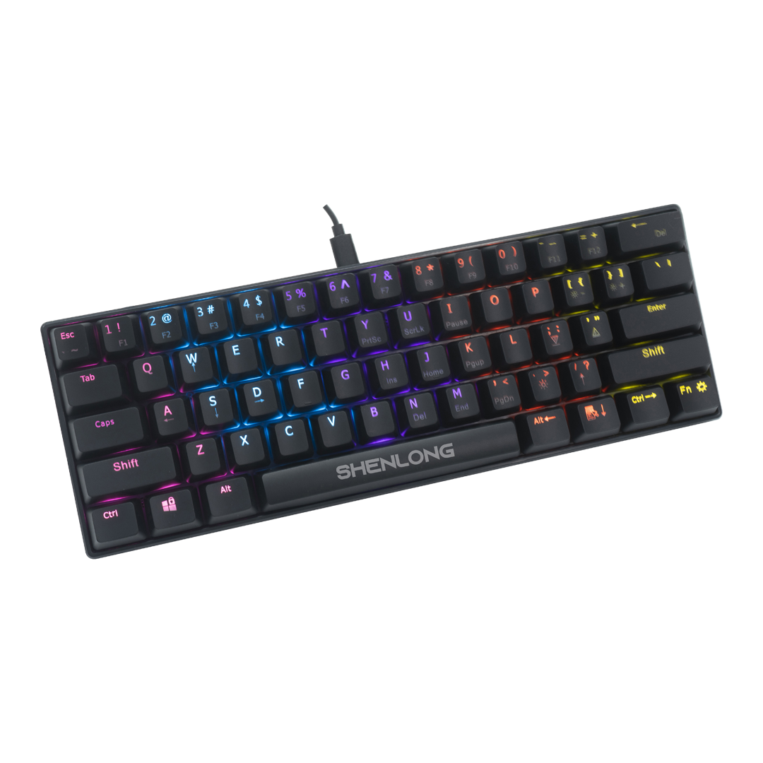 Teclado Mecánico Ultracompacto 60% Shenlong UMK6100SB