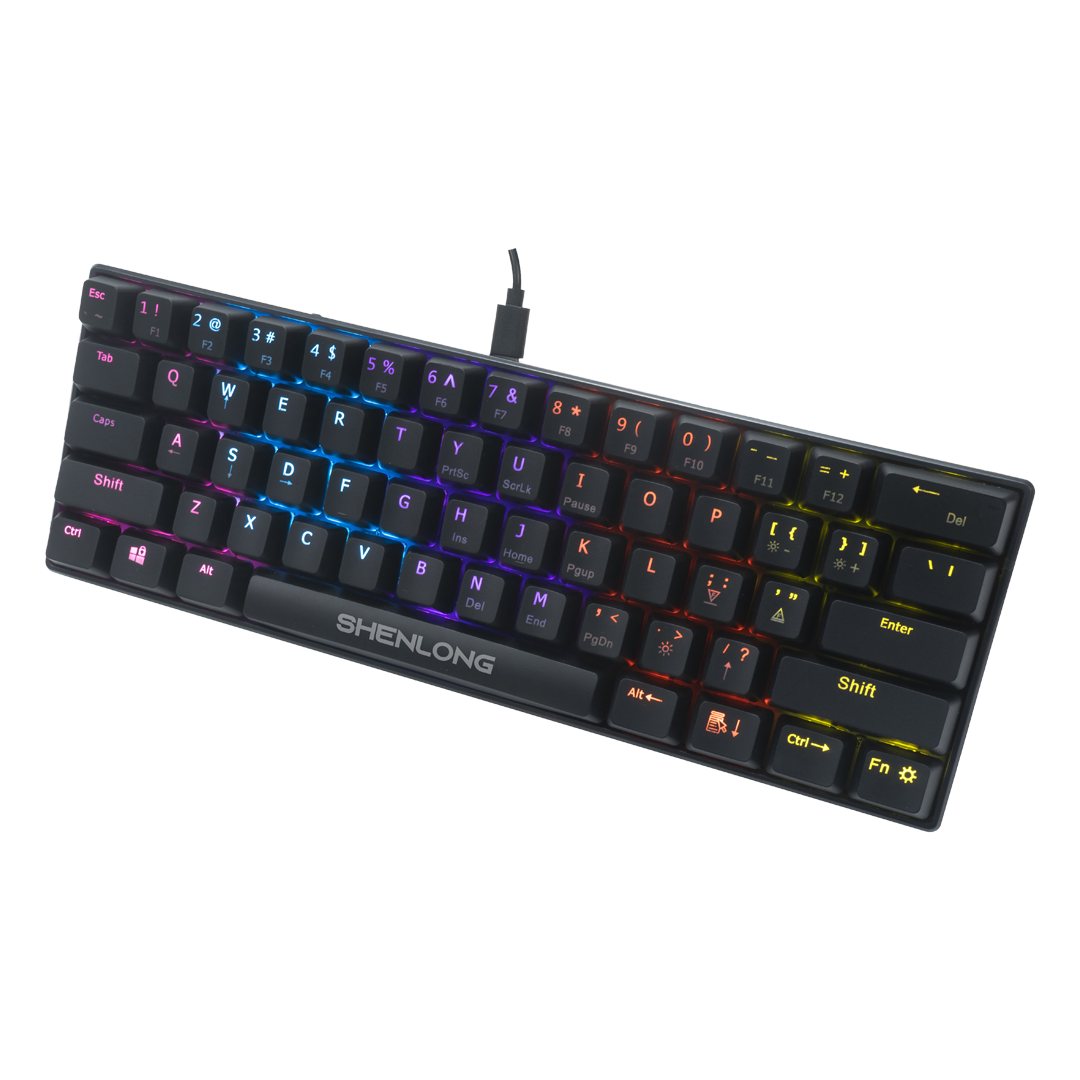 Teclado Mecánico Ultracompacto 60% Shenlong UMK6100SB