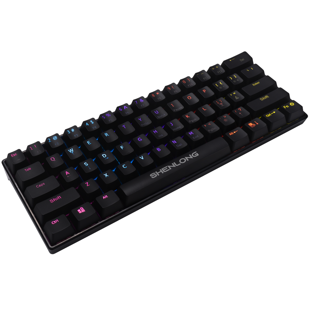 Teclado Mecánico Ultracompacto 60% Shenlong UMK6100SB